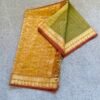 Tissue silk saree yellow and red