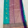 Banarasi uppada silk saree green purple